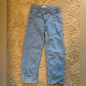 Zara Girl’s straight leg cuffed jeans